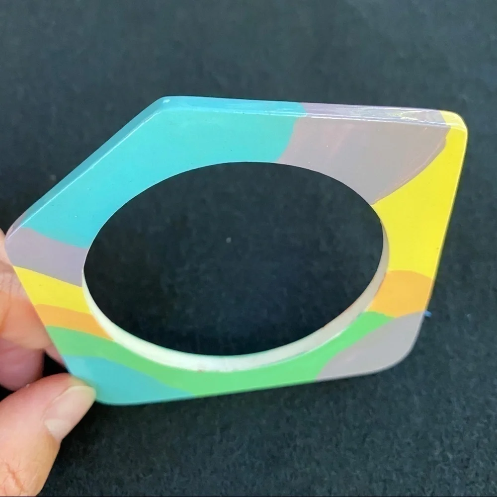 Vintage painted bracelet - Picture 3 of 8